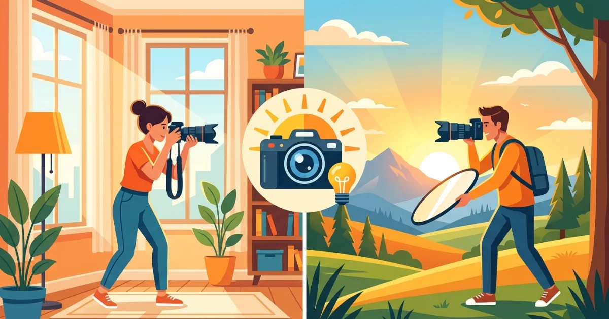 Licht meistern: Tipps für das Fotografieren drinnen und draußen